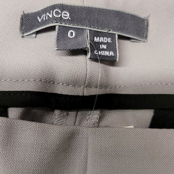 Vince Gray Trouser with Black Tuxedo stripe size 8 - Picture 9 of 11